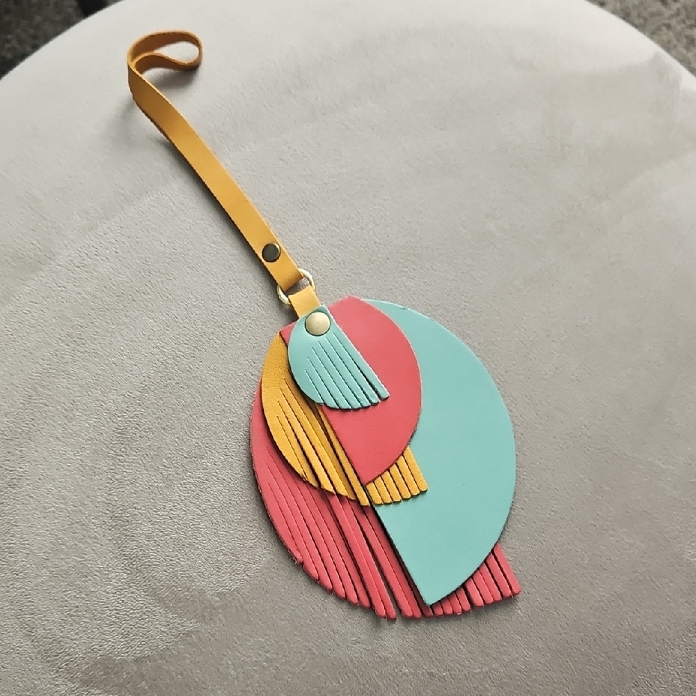 Colorful Leather Keychain